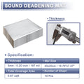 10Pcs 40X20Cm Car Sound Deadening Mat Aluminum Foil Foam Insulating Mat Self-Adhesive Universal Noise Insulation