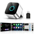 Wireless Carplay Adapter, 2-In-1 Apple Carplay and Android Auto Adapter, Convert Wired to Wireless, Plug and Play for Ios 10+ & Android 10+, Black